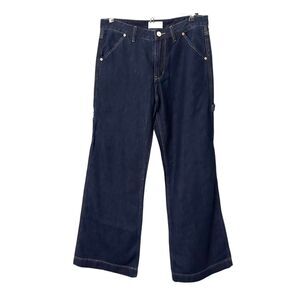 ZGY DENIM Relaxed Wide Leg Denim Dark Wash Size‎ 26